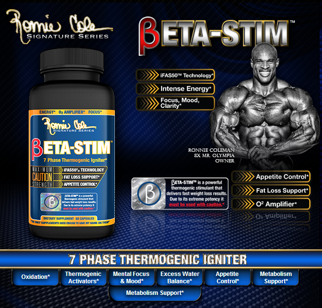 ronnie coleman Beta Stim