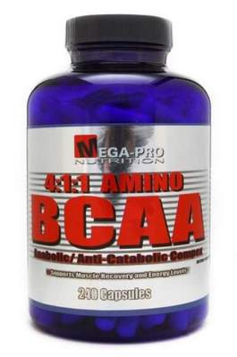 Mega Pro BCAA Amino 4:1:1 240 kapslí