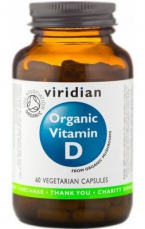 Viridian Vitamín D 60 kapslí organic