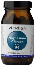Viridian Magnesium Citrate s Vitamínem B6 90 kapslí