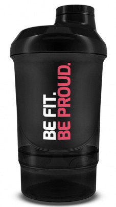 BioTechUSA šejkr Wave+ Nano For Her 300 ml +150 ml - černá