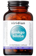 Viridian Ginkgo Biloba 60 kapslí