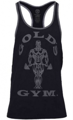 Gold's Gym pánské tílko GGVST004 Muscle Joe Contrast černo/šedé
