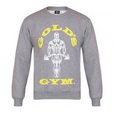 Gold's Gym pánská mikina bez kapuce šedá