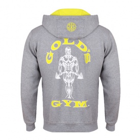 Gold's Gym pánská mikina na zip šedá