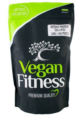 Vegan Fitness RÃ½Å¾ovÃ½ protein (bÃ­lÃ¡ rÃ½Å¾e) 1000 g