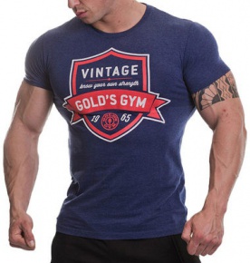 Gold's Gym pánské tričko Vintage tmavě modré
