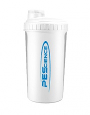 PEScience Šejkr 700 ml s víčkem bílo modrý