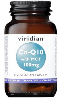 VIRIDIAN CO-Q10 (Koenzym Q10) with MCT 100mg 30 kapslí