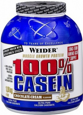 Weider 100% Casein 1800g - red berry VÝPRODEJ