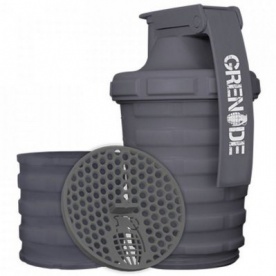 Grenade Šejkr 600 ml s dávkovačem - šedý