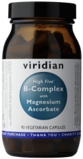 Viridian High Five B Complex with Magnesium Ascorbate 90 kapslí