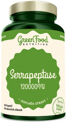 GreenFood Serrapeptase 60 kapslí + PILLBOX ZDARMA