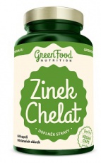 GreenFood Zinek Chelát 60 kapslí