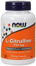 Now Foods L-Citrulline 750mg 90 kapslí