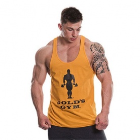 Gold's Gym pánské tílko slogan gold