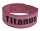 Titánus fitness opasek s pákovou přezkou růžový