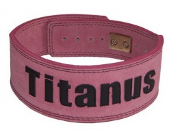 Titánus fitness opasek s pákovou přezkou růžový VÝPRODEJ