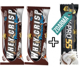 All Stars Whey-Crisp Protein Bar 50 g 2 + 1 Hy-Pro 55g ZDARMA