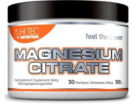 HiTec Nutrition Magnesium Citrate 300 g - pomeranč