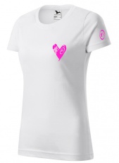 Fitness007 Dámské tričko bílé #musíšfurt