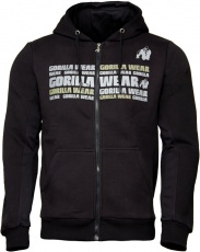 Gorilla Wear Pánská mikina Bowie Mesh Zipped Hoodie Black