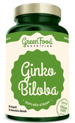 GreenFood Ginko Biloba 60 kapslí