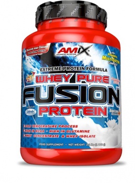 Amix Whey Pure Fusion Protein 2300g + Glutamine + BCAA powder 300g ZDARMA