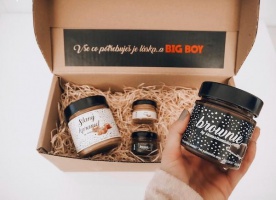 Bigboy hnědý balíček Kombi Slaný karamel a Brownie by Mamadomisha