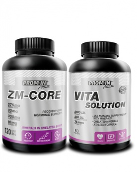 Prom-in ZM-Core 120 kapslí + Vita Solution 60 tablet za zvýhodněnou cenu