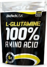 BiotechUSA 100% L-Glutamine 1000 g VÝPRODEJ (POŠK.OBAL)