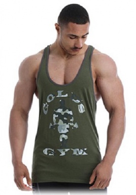 Gold's Gym pánské tílko GGVST145 khaki