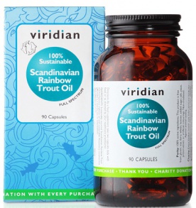 Viridian Scandinavian Rainbow Trout Oil 90 kapslí