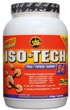 All Stars ISO-Tech Whey Protein Isolate 94 750g - jahoda VÝPRODEJ