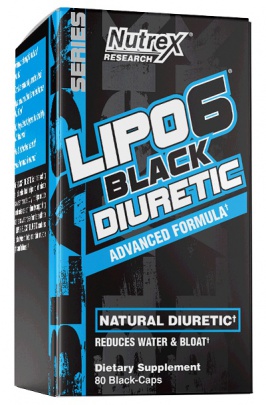 Nutrex Lipo 6 Black Diuretic 80 kapslí