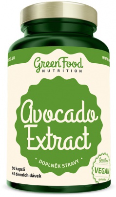 GreenFood Avocado Extrakt 90 kapslí PROŠLÉ DMT (10. 9. 2022)