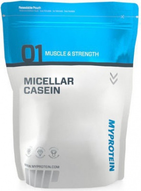 MyProtein Micellar Casein 1000 g - jahoda VÝPRODEJ (POŠK. OBAL)