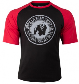 Gorilla Wear Pánské tričko Texas T-shirt Black/Red