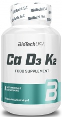 BiotechUSA Ca+D3+K2 90 kapslí