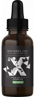 BrainMax CBD olej 10 % 1000 mg 10 ml - Natural