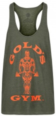 Gold's Gym Pánské tílko GGVST003 zelená/oranžová