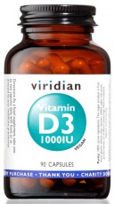 Viridian Vitamin D3 1000IU 90 kapslí