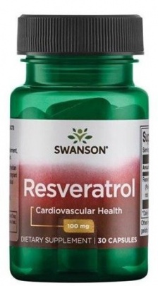 Swanson Resveratrol 100 mg 30 kapslí