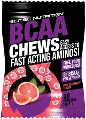 Scitec BCAA Chews 30 tablet - grapefruit PROŠLÉ DMT