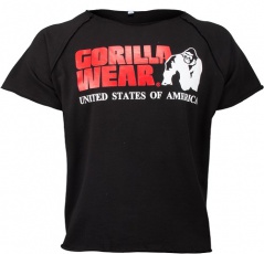Gorilla Wear Pánské tričko s krátkým rukávem Classic Work Out Top Black