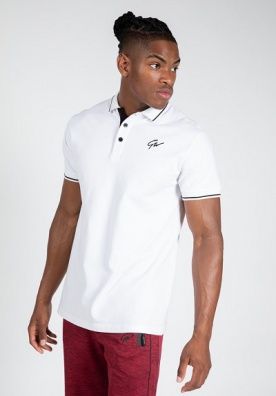 Gorilla Wear Pánské polo tričko Delano Polo White/Black