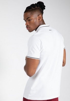 Gorilla Wear Pánské polo tričko Delano Polo White/Black