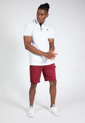 Gorilla Wear Pánské polo tričko Delano Polo White/Black