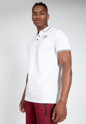 Gorilla Wear Pánské polo tričko Delano Polo White/Black