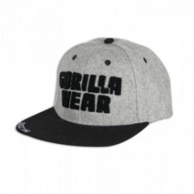 Gorilla Wear Soft Text Flat Brim Gray/Black